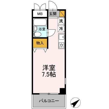 メールオフィスＳＫビルの間取り