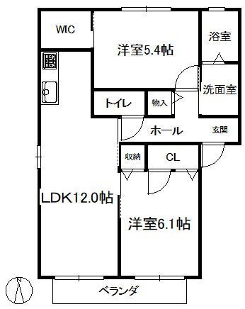 アーバヒルＯの間取り