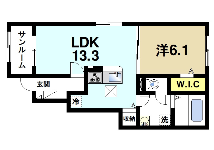 グレイス加茂　Ⅱの間取り|間取りです