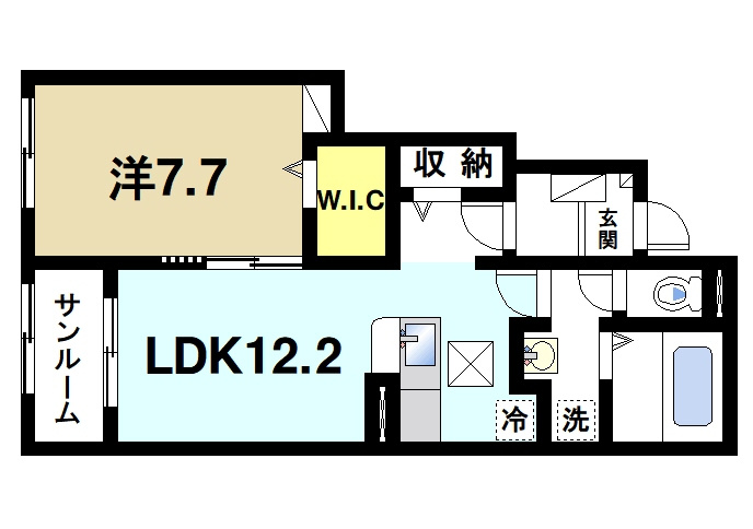 グレイス加茂　Ⅰの間取り