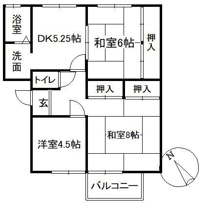 ハイツ富士見ヶ丘の間取り