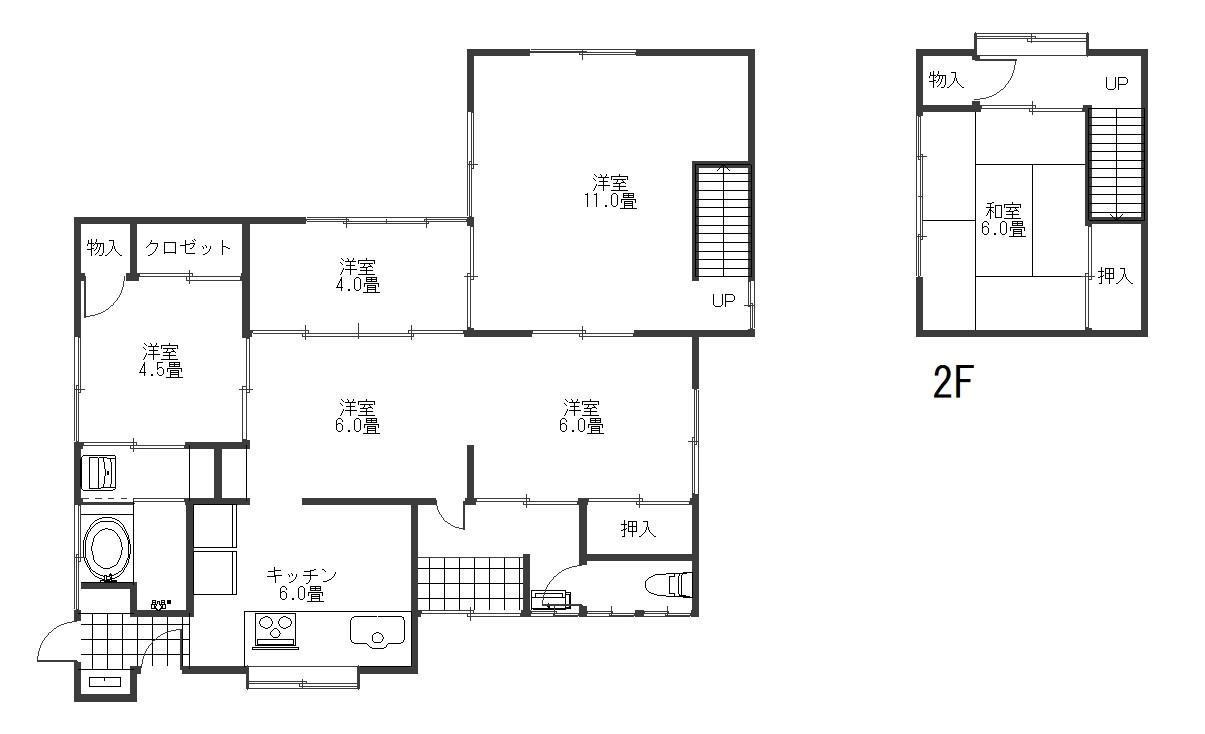 相生２丁目N戸建の間取り