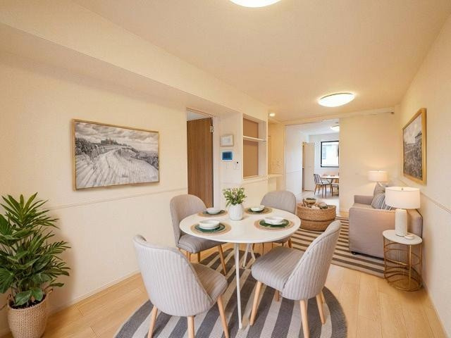 グレイス加茂　Ⅱの居間・リビング|CGで家具等を配置したもので家具等は含まれません