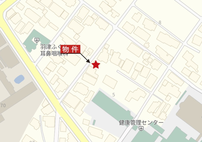 四日市市羽津山町の地図|詳細Map