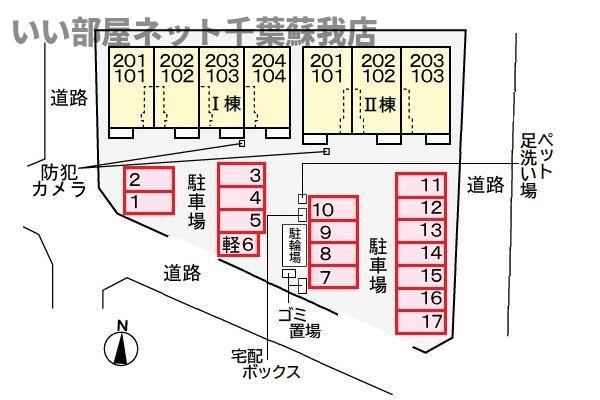 メゾン・ド・リュミエールⅠの区画図
