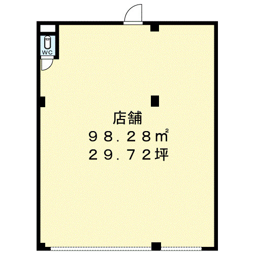 堺市中区深井清水町の店舗一部の間取り
