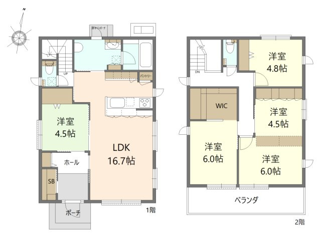長久手市前熊一ノ井戸建の間取り|間取り