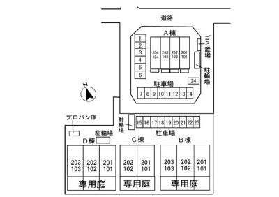 【区画図】 | グランデュールコートＣ