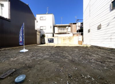 【外観】 | 城陽市枇杷庄島ノ宮　注文建築　条件なしの土地 | エリアの小学校と保育園が近くに建っているので、お子様が進学される時でも慣れたルートで安心ですね。