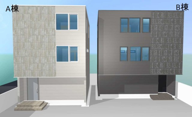 S LOMMEL小禄　全2棟　A棟の外観パース|イメージパース