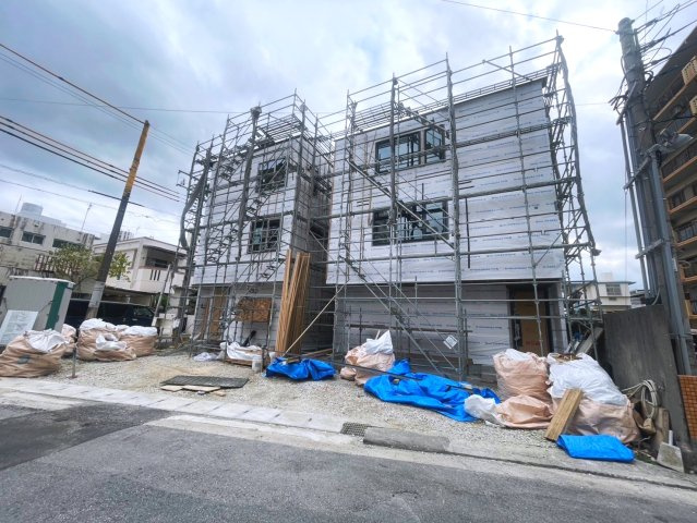 S LOMMEL小禄　全2棟　A棟の前面道路含む現地写真|2025/2/18　現地写真