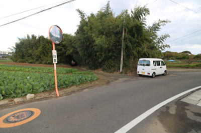 【前面道路含む現地写真】 | 西岐波・吉田原（地目・山林）389坪 | 現地（2024年11月29日撮影）