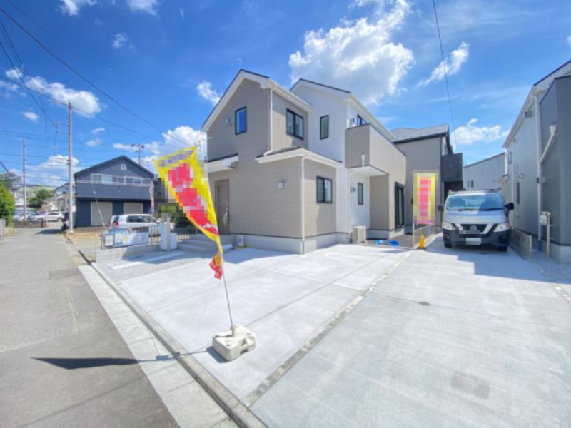 祝　成約済み　八王子市　川口町　新築戸建て　２４ー１期の外観|～仲介手数料無料☆八王子ひなた不動産～　八王子市川口町　新築戸建て