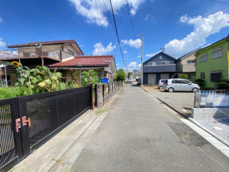祝　成約済み　八王子市　川口町　新築戸建て　２４ー１期の前面道路含む現地写真|～仲介手数料無料☆八王子ひなた不動産～　八王子市川口町　新築戸建て