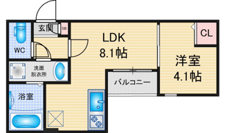 【間取り】 | メイクスR高畑 | 略図の為、現状優先