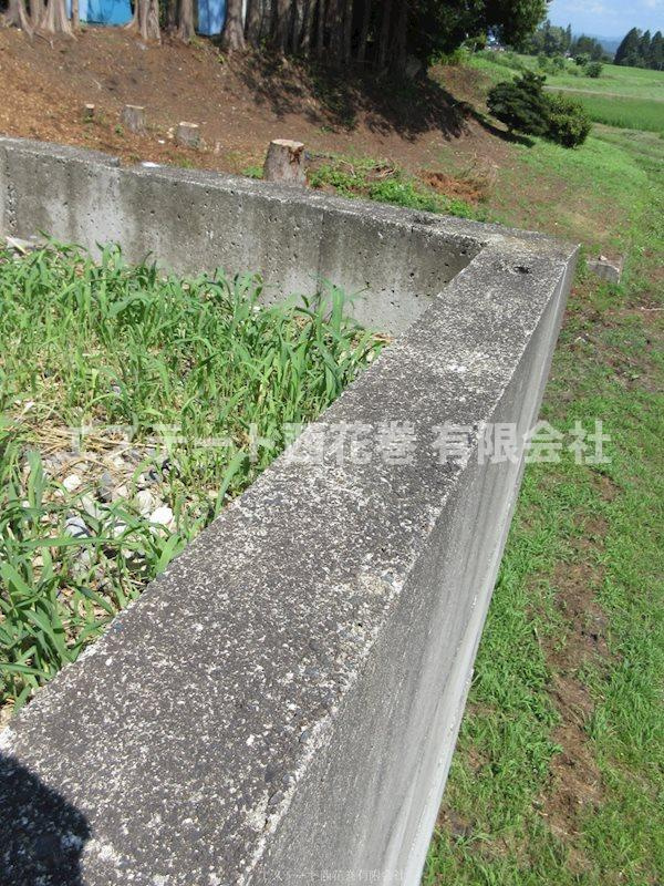 花巻市上根子法領　土地の外観|擁壁