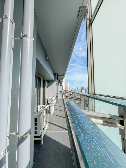 港区港南３丁目の賃貸マンションのバルコニー