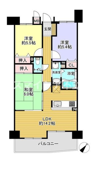 【間取り】 | ランフォルセ枚方パークガーデン