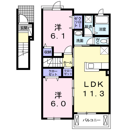 アルバーダ・ＭⅠの間取り