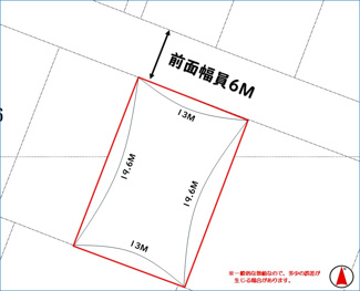 【区画図】 | 【土地】沖縄市泡瀬1丁目/75.98坪