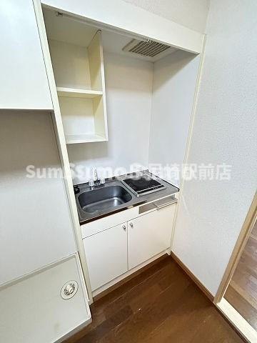 レオパレスみそののキッチン|お料理しやすいキッチンです