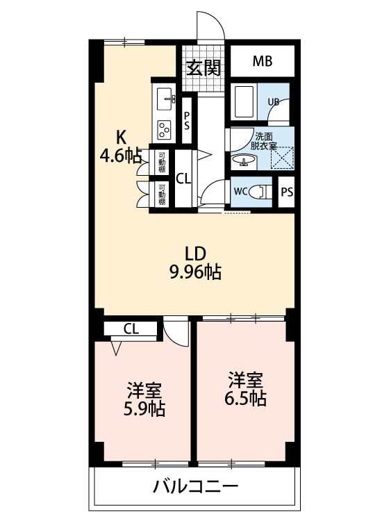 上野ハイツの間取り
