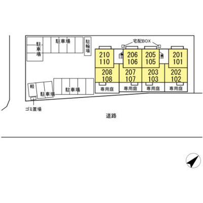 【区画図】 | フランボワーズ中島