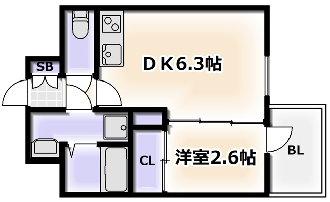 【間取り】 | エスグランデ難波グランツ