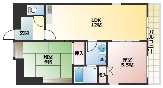 ヴィユー歌敷山の間取り