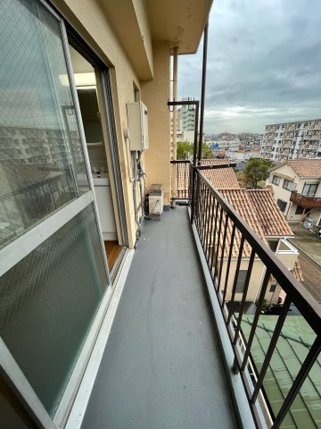 道本グリーンハウスのバルコニー