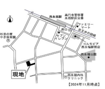 【地図】 | (仮称)永福3丁目計画