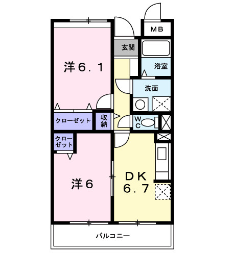 サニーグランデの間取り