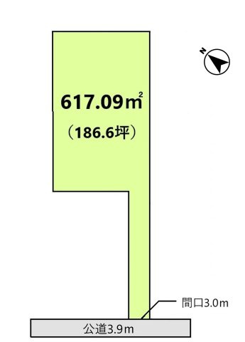 土浦市生田町　売地の土地図