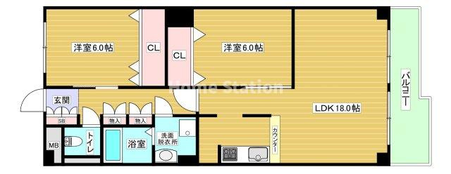 【間取り】 | ライフステージ福島