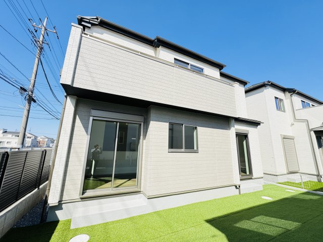 松戸市古ケ崎３丁目新築戸建【古ヶ崎小学校：7分】の外観|A号棟南側外観