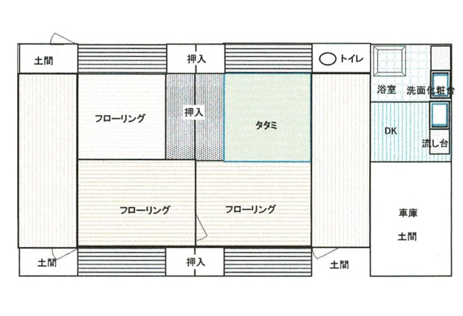 【間取り】 | 柿の木の家