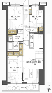 【間取り】 | ライネスハイム東浦和