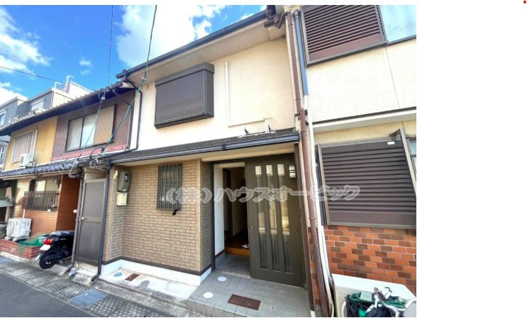 宇治市 五ケ庄芝ノ東 中古テラス（リフォーム歴あり・駅近・オール電化・空家）の外観