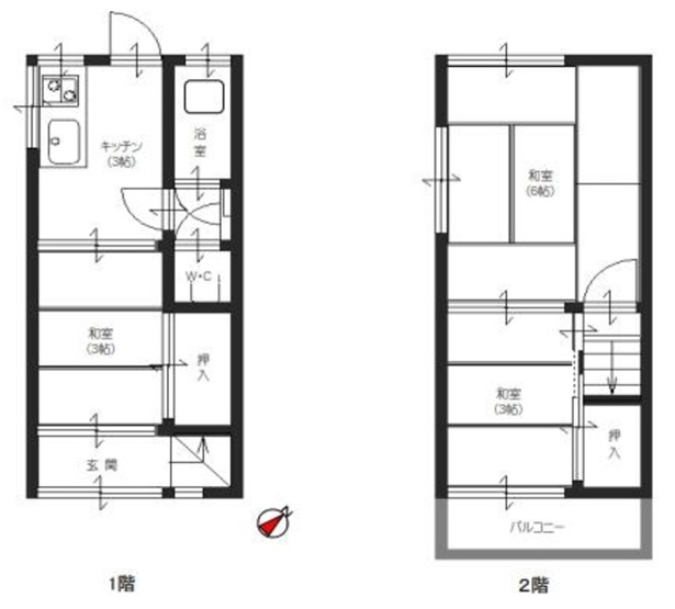 【間取り】 | 東垂水２丁目　中古テラス