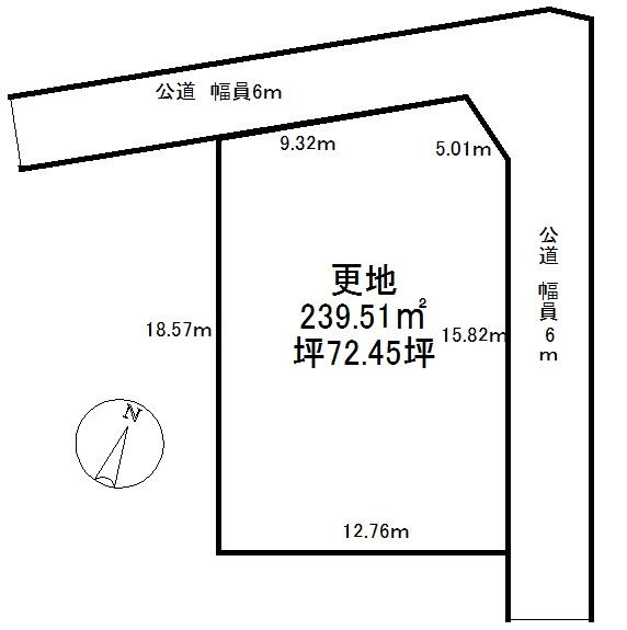 ひのき坂三丁目の土地図