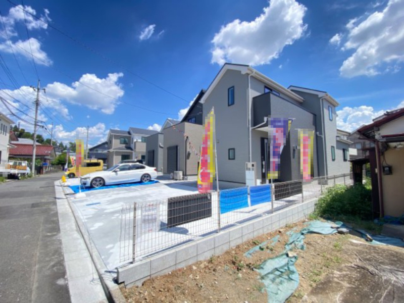 祝　成約済み　八王子市　川口町　新築戸建て　２４ー１期の外観|～仲介手数料無料☆八王子ひなた不動産～　八王子市川口町　新築戸建て