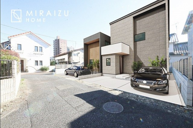 【完成予想図】 | プラン例（建物面積9 7 .2㎡/建物価格1749万円）陽の光をたっぷりと浴びながら気持ち良く生活が出来ます。※CG画像に関して、あくまでもイメージです。実際の仕様と異なる場合もございます。