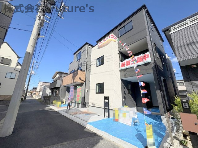 流山市流山5丁目　新築戸建　全3棟　2号棟の前面道路含む現地写真|前面道路含む現地写真です。