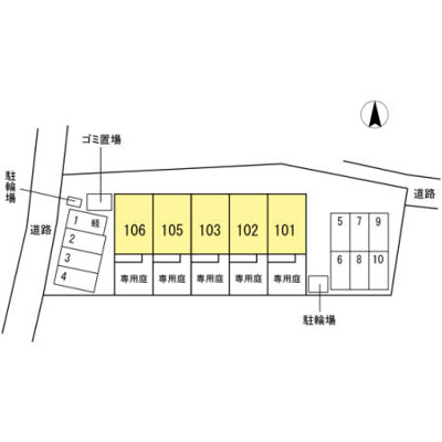 【区画図】 | ルミエールあぞの | ルミエールあぞの　配置図