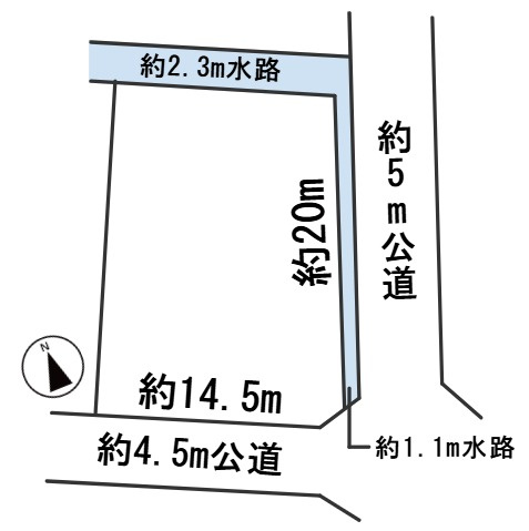 ６４４０１　岐阜市岩地２丁目土地の区画図