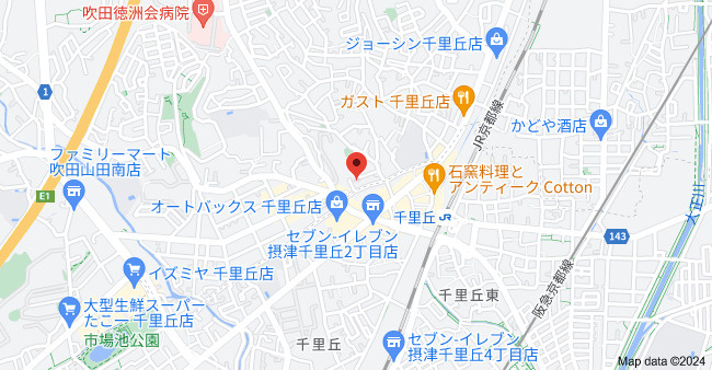 アヴェニール千里丘の地図