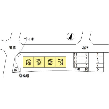 シェルメゾンの区画図