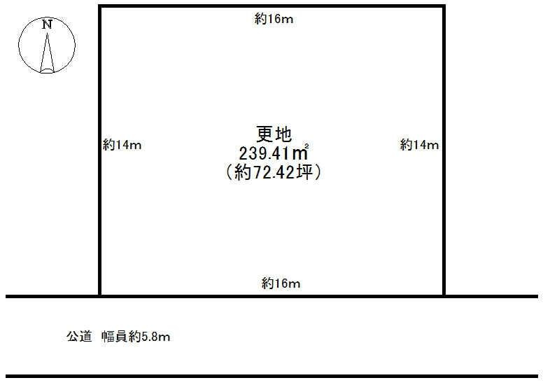 榛見が丘一丁目の土地図