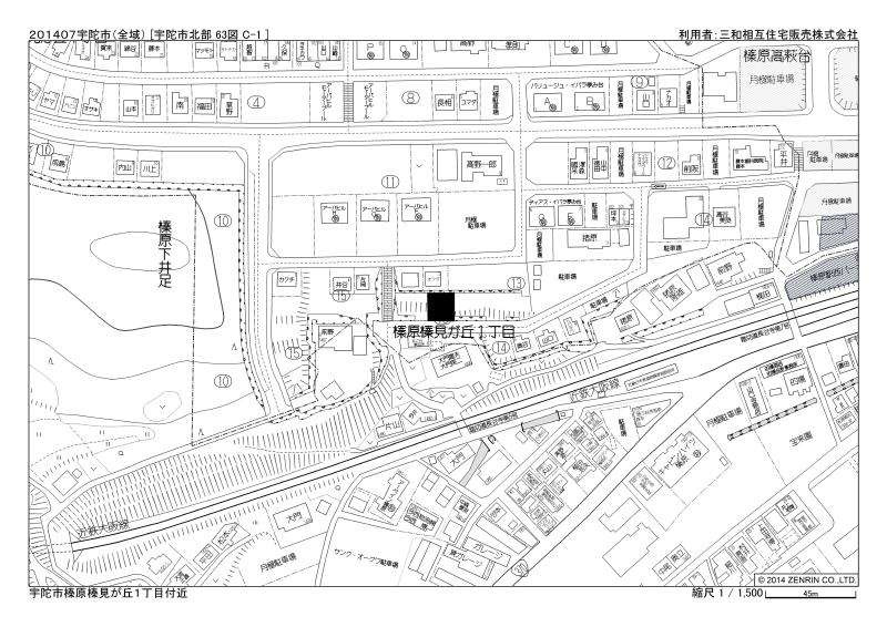 榛見が丘一丁目の地図