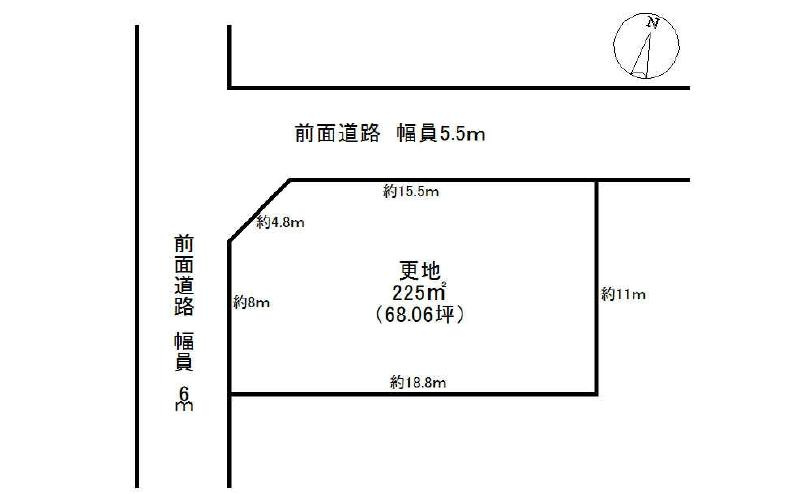 桜ヶ丘の土地図